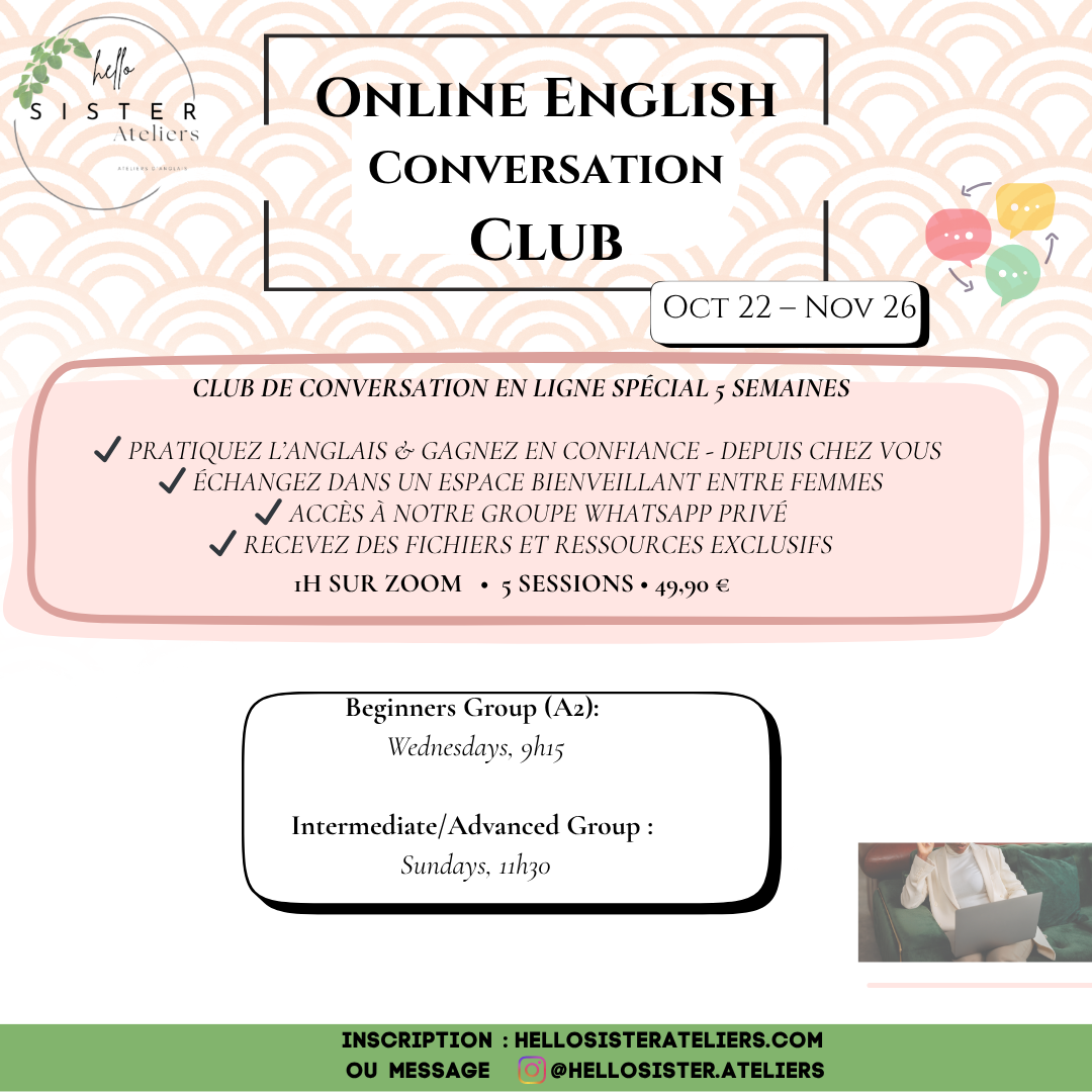 Online Conversation Club (Oct/Nov)