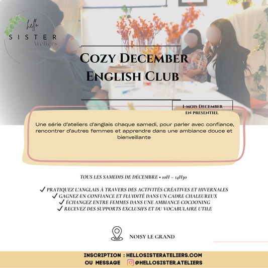 Cozy December Series English Club ( Presentiel )