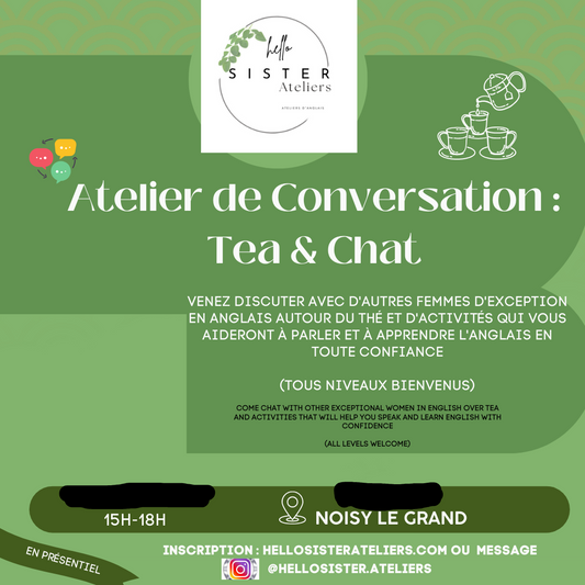 Tea & Chat:  23 Nov